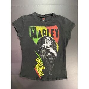 Women's Bob Marley Graphic Tee - Black